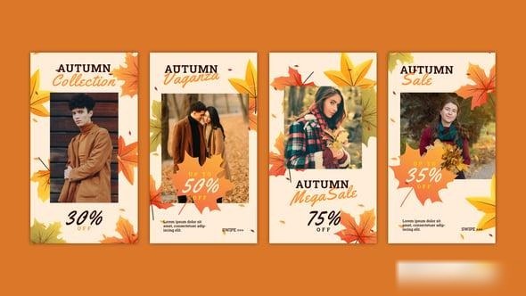 Videohive Autumn Instagram Story 54348327 Openers template preview