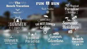 Videohive Summer Banners III Titles template preview