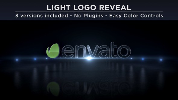 Light Logo Intro Video Displays template preview