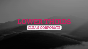 24 Typography Lower Thirds Video Displays template preview