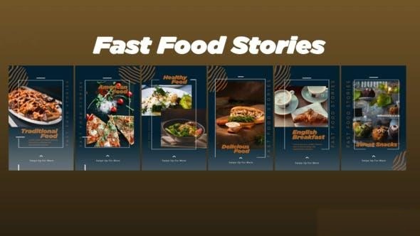 Videohive Fast Food Stories 46956956 Openers template preview