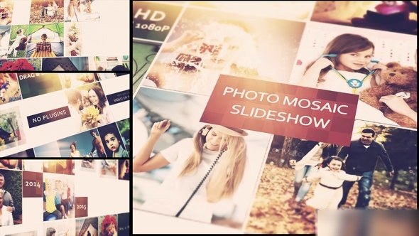 Videohive Photo Mosaic Slideshow Openers template preview
