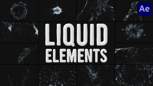 Videohive Liquid Elements for After Effects Elements template preview