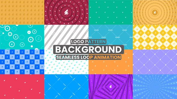 Videohive Logo Pattern Background Loop Animation Elements template preview
