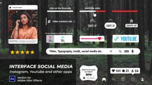 Videohive Interface Social Media Banners Elements template preview
