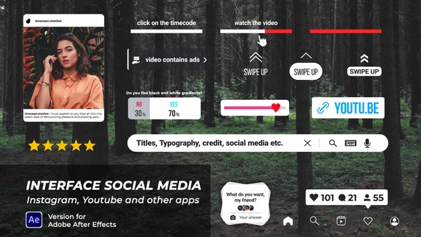 Videohive Interface Social Media Banners Elements template preview