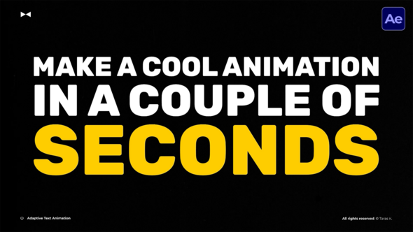 Videohive Adaptive Text Animation  AE Titles template preview
