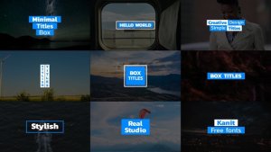 Videohive Box Titles | AE Titles template preview