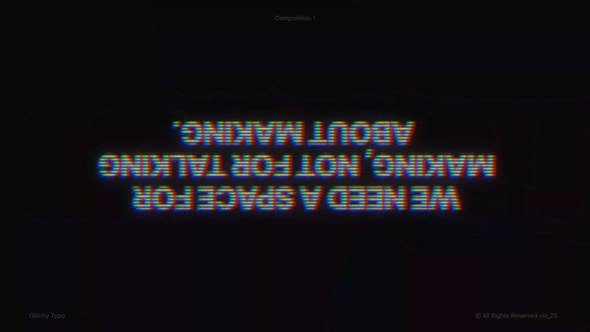 Videohive Glitchy Typo Titles template preview