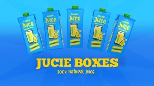 Videohive 3D Mockup Juice Box Product Promo template preview