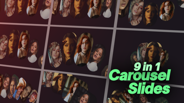 Carousel Slides Elements template preview