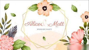 Videohive Watercolor Wedding Invitation Slideshow 54794694 Openers template preview