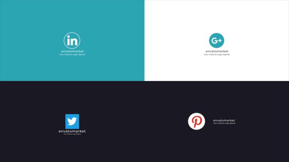 Videohive Quick Flat Logo 4 in 1 Logo Stings template preview