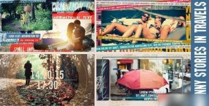 Videohive Funny Stories In Travels Video Displays template preview