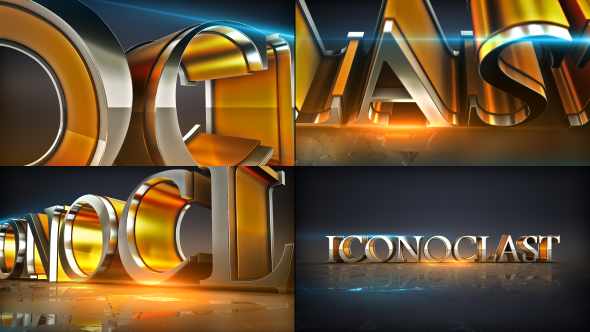 Videohive Shiny Element Text Logo Opener Logo Stings template preview