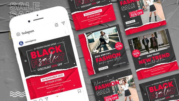 Videohive Black Friday Sale Template Media Banner Product Promo template preview