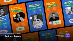 Videohive Social Media Reel - Podcast Promo Product Promo template preview