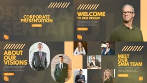 Videohive Corporate Presentation 32135619 Video Displays template preview