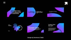 Videohive Gradient Titles 1.0 | AE Titles template preview