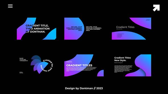 Videohive Gradient Titles 1.0 | AE Titles template preview