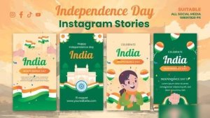 Videohive Happy Independence Day Instagram Story Openers template preview
