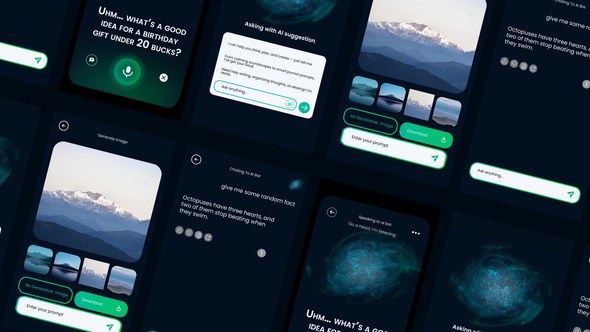 Videohive UI AI Mobile Elements template preview