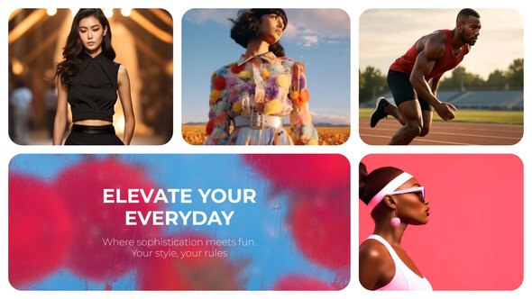 Videohive Multiscreen Opener with Glass Effect Openers template preview