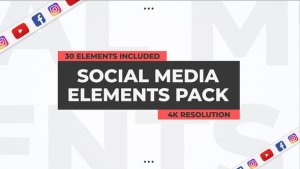 Social Media Elements Pack Video Displays template preview