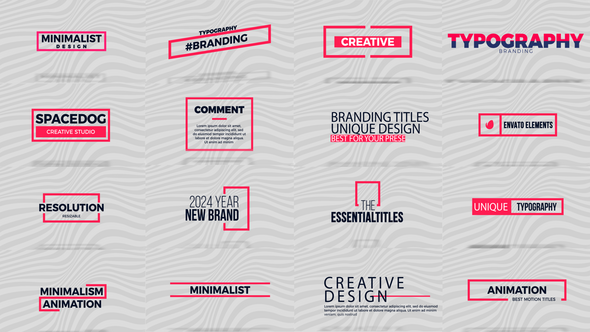 Videohive Essential Titles Pack Titles template preview