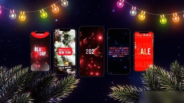 Videohive Christmas Stories Sale | Black Friday Openers template preview