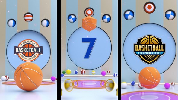 Videohive Basketball Countdown 5 (1080x1920) Elements template preview
