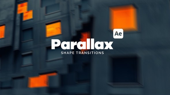 Videohive Parallax Shape Transitions Elements template preview