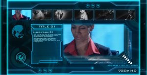 HIGH TECH OS (sci-fi video display) Video Displays template preview
