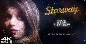 Videohive StarWay Space Slideshow Video Displays template preview