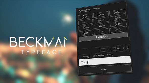 Videohive Animated Typeface - Beckman 57316607 Titles template preview