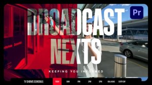 Next Breaking News Release Premiere Pro template preview