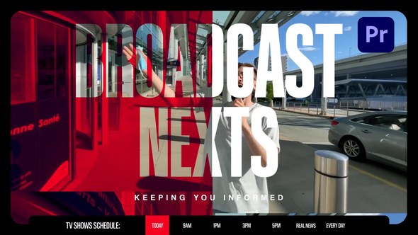 Next Breaking News Release Premiere Pro template preview