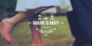 Wedding Titles Video Displays template preview