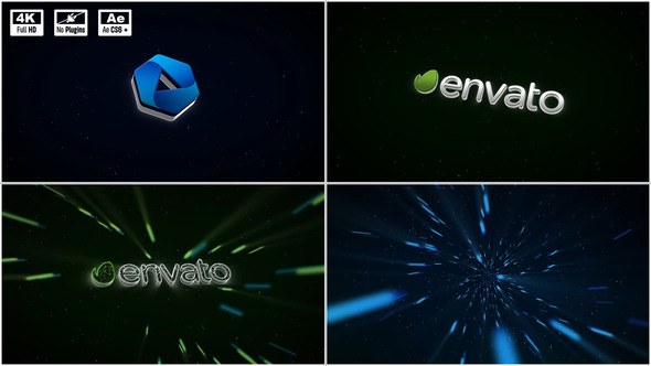 Videohive 3D Space Logo Animation Logo Stings template preview
