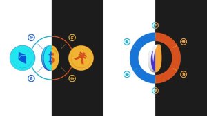 Videohive Crypto Coin Logo Reveal 4 Logo Stings template preview