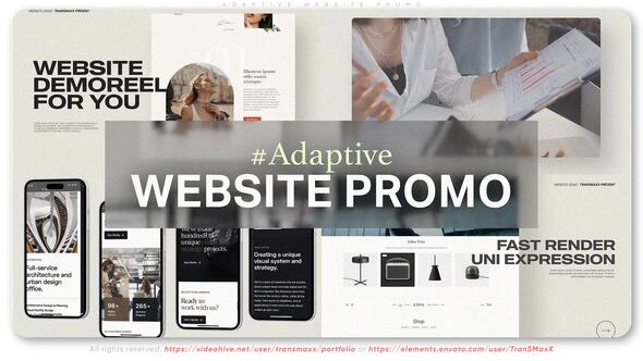 Videohive Adaptive Website Promo Product Promo template preview