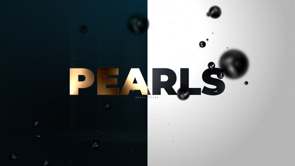 Videohive Black Pearls Awards Titles | Light and Dark Version Titles template preview