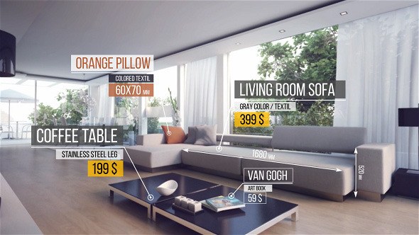 Call-Out Titles Video Displays template preview