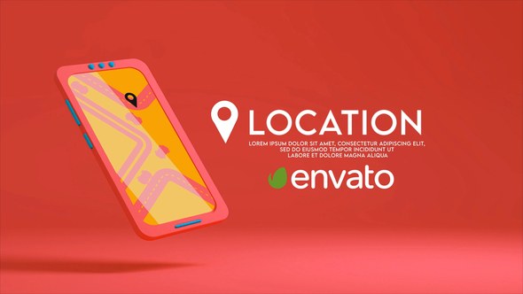 Videohive App Location Logo Logo Stings template preview