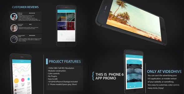 Videohive Phone 6 App Promotion Product Promo template preview
