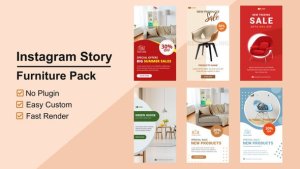 Videohive Furniture Instagram Stories V09 Product Promo template preview