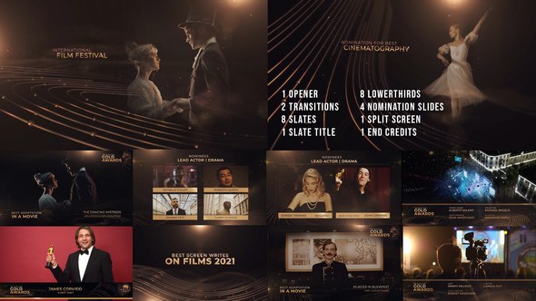 Videohive The Golden Award Show Package Broadcast-packages template preview