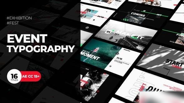 Videohive Event Typography | Festival Promo Titles template preview