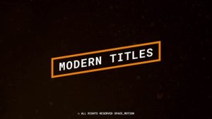 Videohive Modern Titles _AE Titles template preview