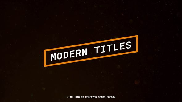 Videohive Modern Titles _AE Titles template preview
